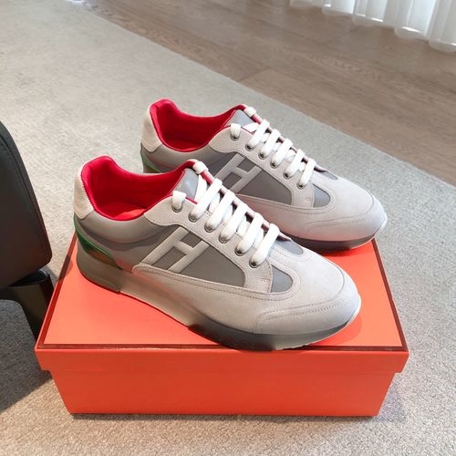 Hermes Knit Upper Casual Shoes Durable Outsole