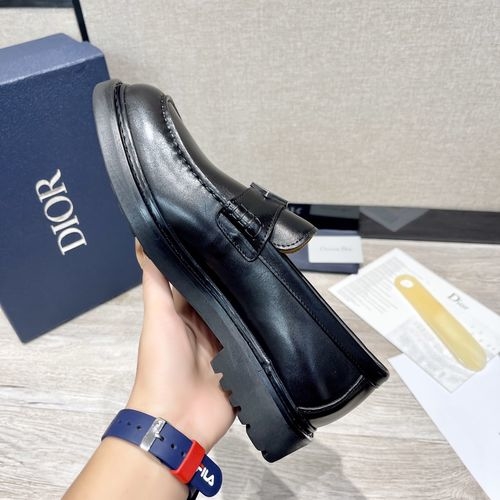 Christian Dior CD Land Oblique Slip-on Loafers