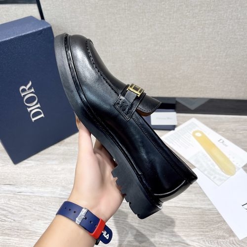 Christian Dior CD Land Oblique Slip-on Loafers