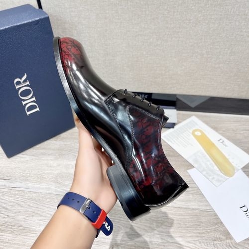Christian Dior CD Business Casual Shoes Polished Cowhide Upper