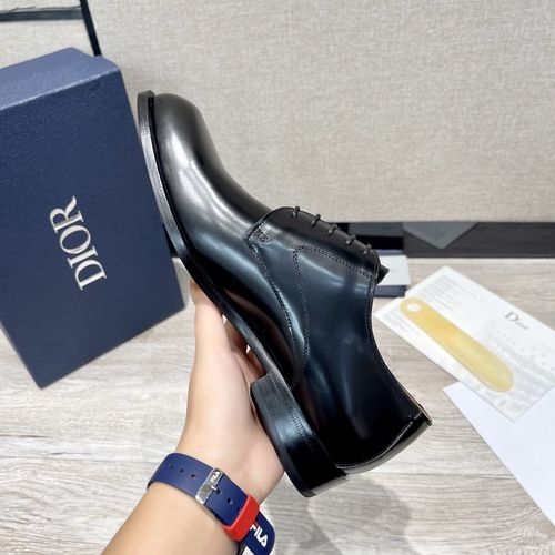 Christian Dior CD Business Casual Shoes Polished Cowhide Upper
