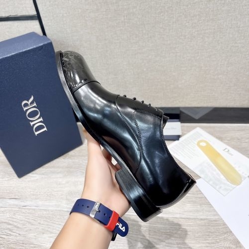 Christian Dior CD Business Casual Shoes Polished Cowhide Upper