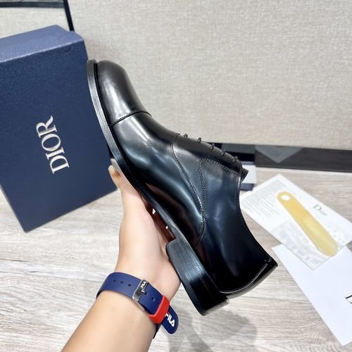 Christian Dior CD Business Casual Shoes Polished Cowhide Upper