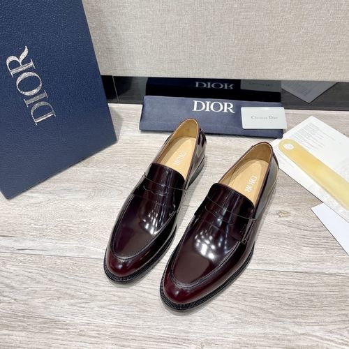 Christian Dior CD Business Casual Shoes Polished Cowhide Upper