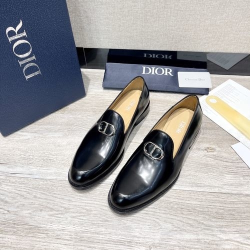 Christian Dior CD Business Casual Shoes Polished Cowhide Upper