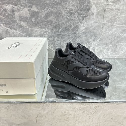 McQueen Upgraded Chunky Sneakers Leather Comfortable