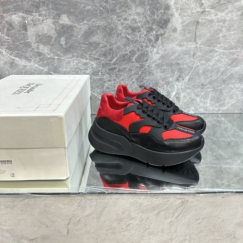 McQueen Upgraded Chunky Sneakers Leather Comfortable
