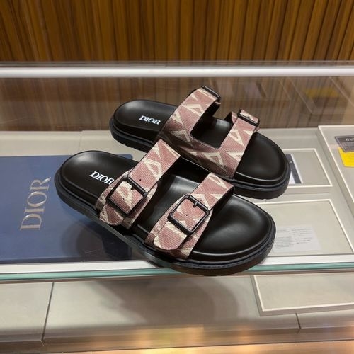 Christian Dior CD Embroidered Upper Casual Sandals