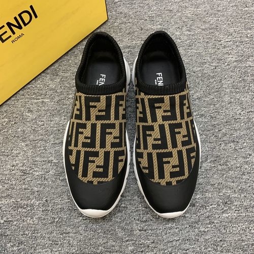 Fendi Slip-on Knit Casual Shoes