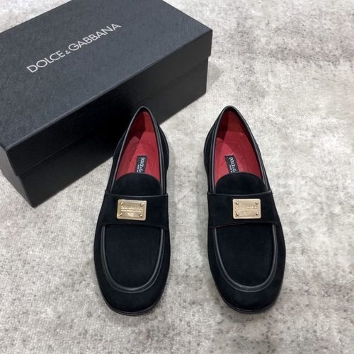 Dolce & Gabbana DG Casual Leather Shoes With Dyeing Inner