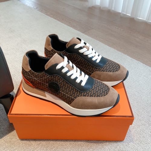 Hermes Knit Upper Casual Shoes Durable Outsole