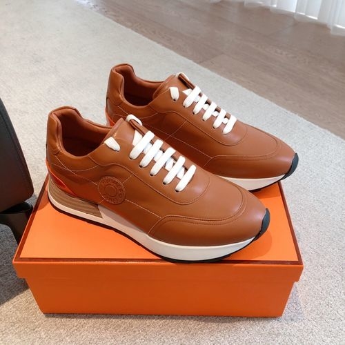 Hermes Knit Upper Casual Shoes Durable Outsole