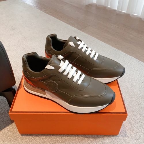 Hermes Knit Upper Casual Shoes Durable Outsole