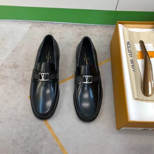 Louis Vuitton LV Major Loafers Leather Sole Anti-slip