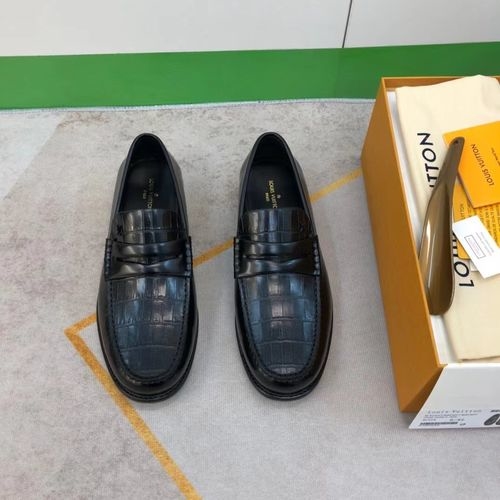 Louis Vuitton LV Major Loafers Leather Sole Anti-slip