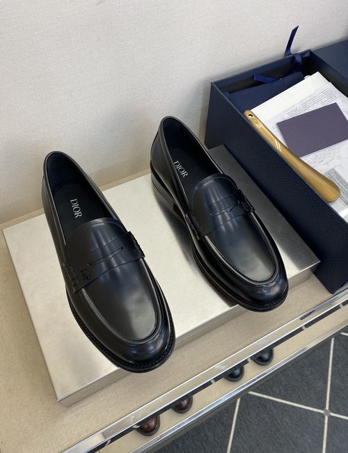 Christian Dior CD Granville Loafers With Leather Sole
