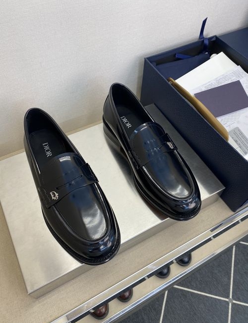 Christian Dior CD Granville Loafers With Leather Sole