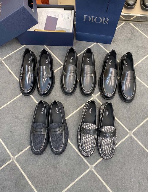 Christian Dior CD Granville Leather Sole Loafers In 5 Colors