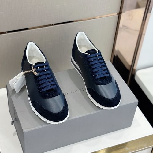 Brunello Cucinelli BC Perforated Calfskin Sneakers With Rubber Sole