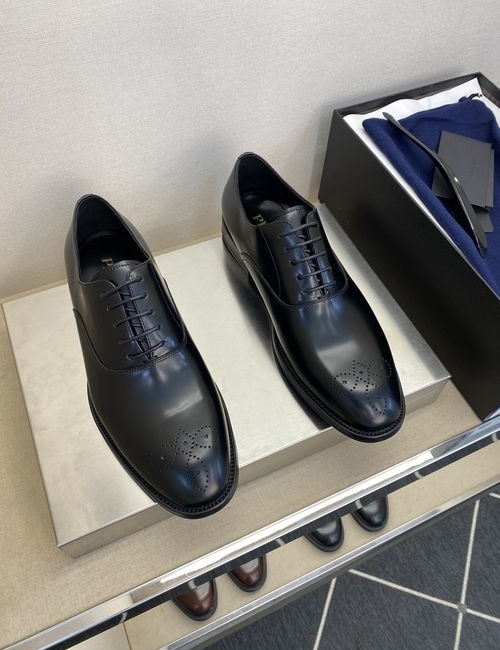 Prada Formal Leather Shoes Cowhide Leather Outsole