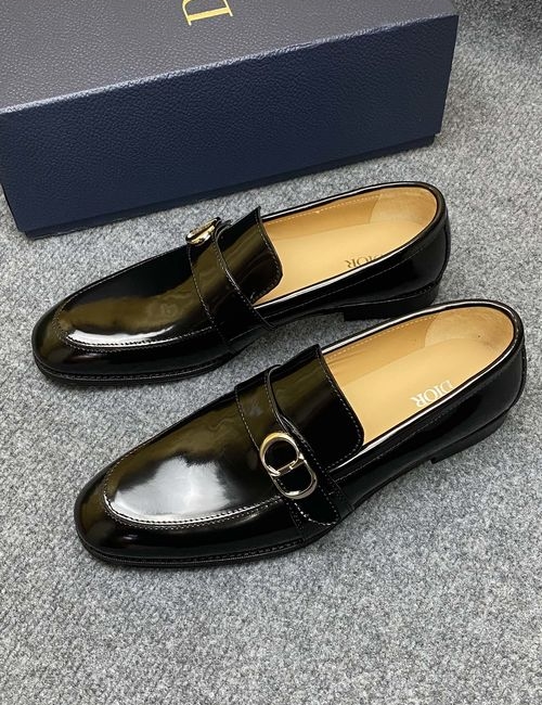 Christian Dior CD Slip-On Casual Leather Shoes