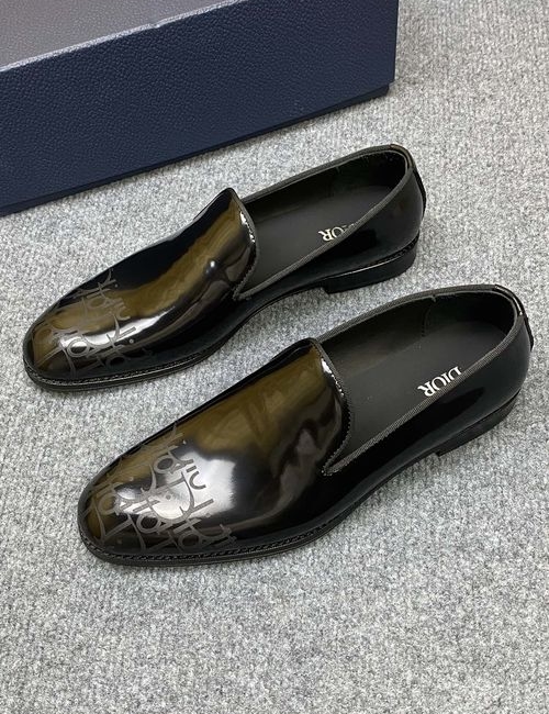 Christian Dior CD Slip-On Casual Leather Shoes