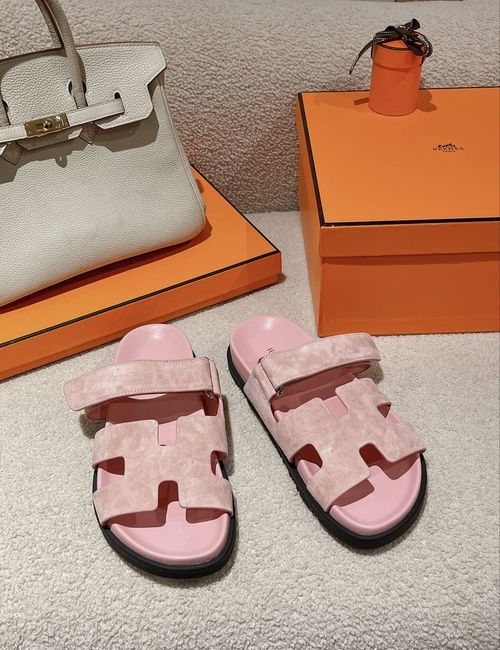 Hermes Classic Suede TPU Sole Slippers