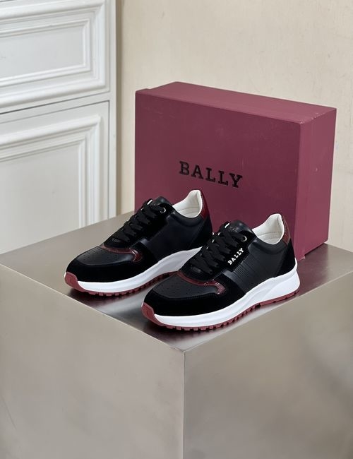 Bally Calfskin Breathable Mesh Casual Sneakers