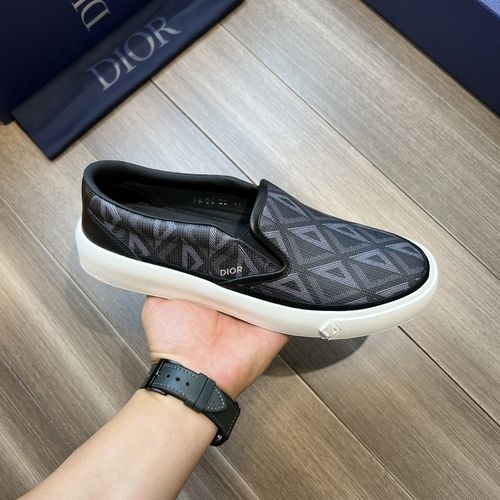 Christian Dior CD Nappa Leather PVC Logo Casual Shoes