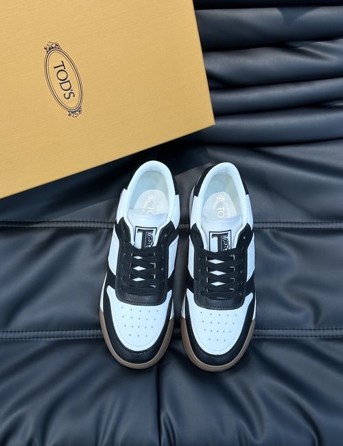 Tods Suede Stitched Slip-On Sneakers