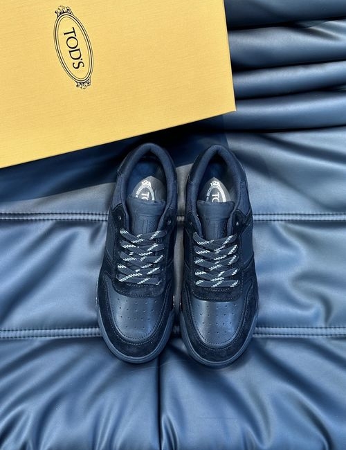 Tods Suede Stitched Slip-On Sneakers
