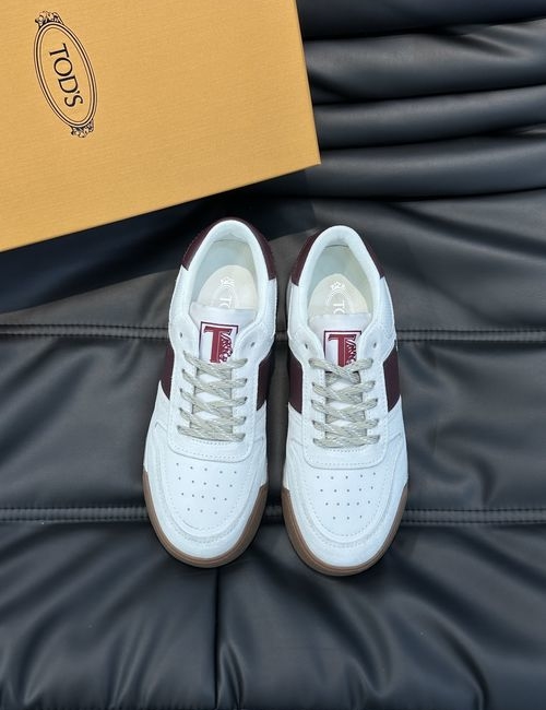 Tods Suede Stitched Slip-On Sneakers