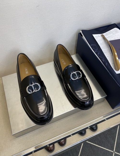 Christian Dior CD Cow Leather Sole Dress Shoes
