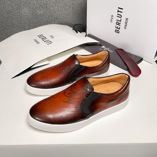 Berluti Brown Flexible Lightweight Sneakers
