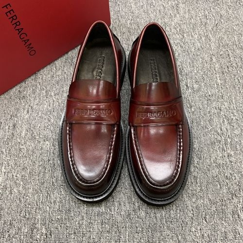 Ferragamo Thick-sole Loafers With Cow Leather Upper