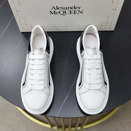 McQueen White Sneakers With Sheepskin Lining