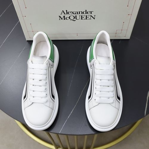 McQueen White Sneakers With Sheepskin Lining