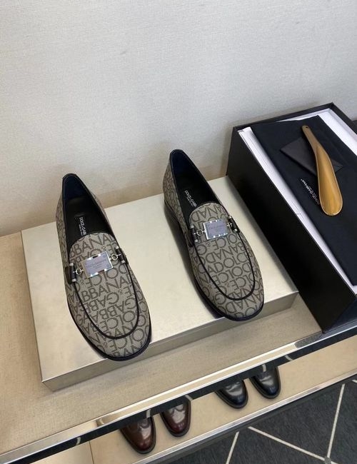 Dolce & Gabbana DG Genuine Leather Formal Dress Shoes