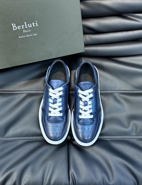 Berluti Color-block Cowhide Casual Shoes