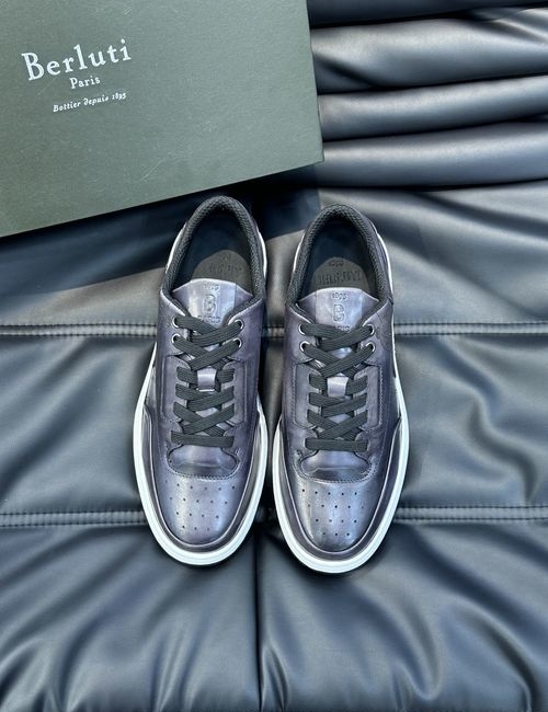 Berluti Color-block Cowhide Casual Shoes