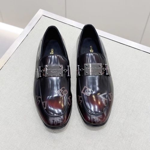 Dolce & Gabbana DG Premium Calfskin Leather Dress Shoes