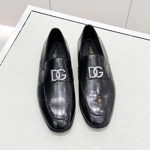 Dolce & Gabbana DG Premium Calfskin Leather Dress Shoes