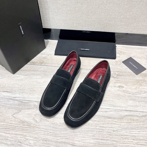Dolce & Gabbana DG Premium Calfskin Leather Dress Shoes