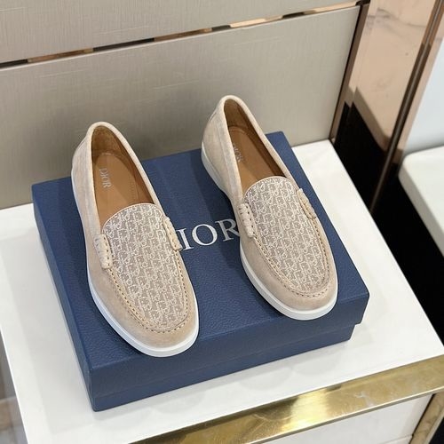 Christian Dior CD Granville Suede Oblique Loafers