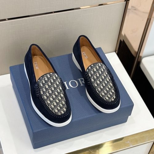 Christian Dior CD Granville Suede Oblique Loafers