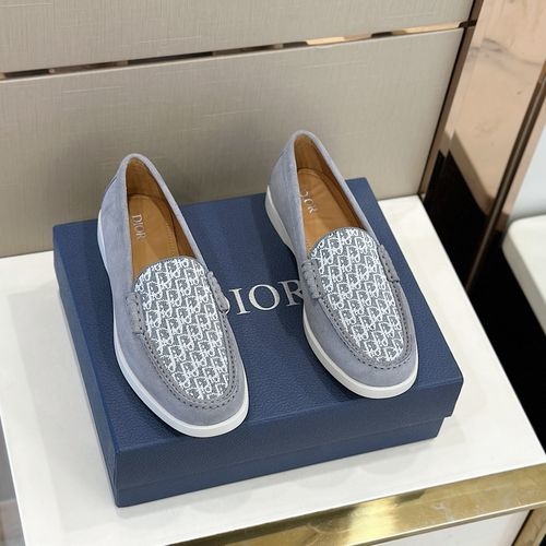 Christian Dior CD Granville Suede Oblique Loafers