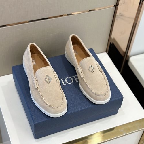 Christian Dior CD Granville Suede Oblique Loafers