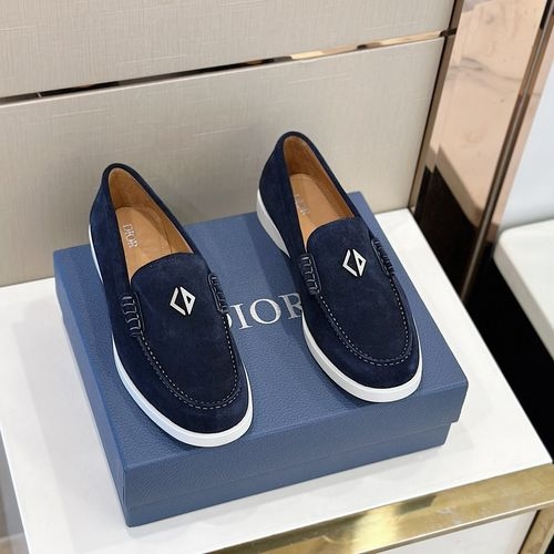 Christian Dior CD Granville Suede Oblique Loafers