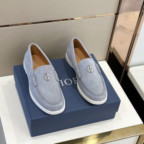 Christian Dior CD Granville Suede Oblique Loafers