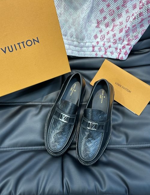 Louis Vuitton LV Top Layer Cowhide Loafers Exquisite Craftsmanship